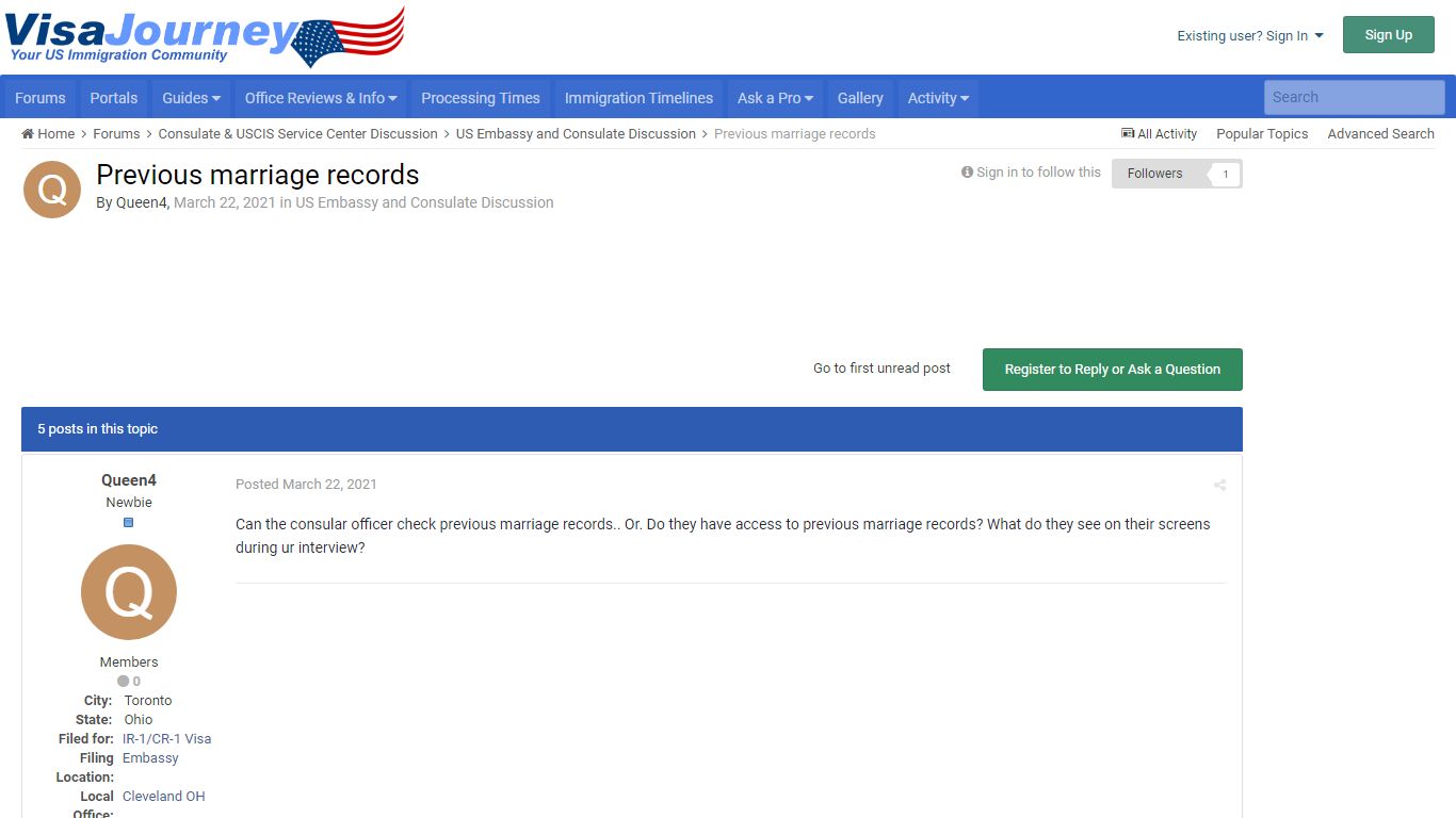 Previous marriage records - US Embassy and Consulate Discussion ...